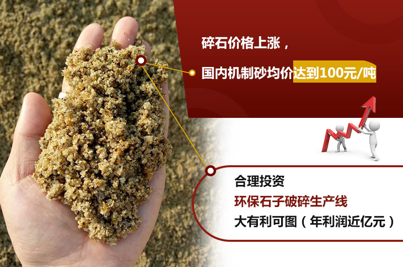 人工石子加工而不斷上漲，投資人工石子加工設(shè)備是個(gè)不錯(cuò)的選擇